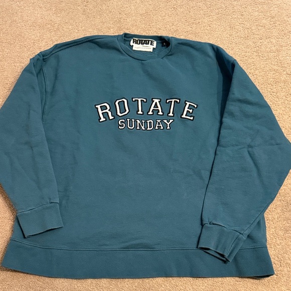 Rotate Birger Christensen Other - Rotate Sunday Men's Teal Crewneck Sweater